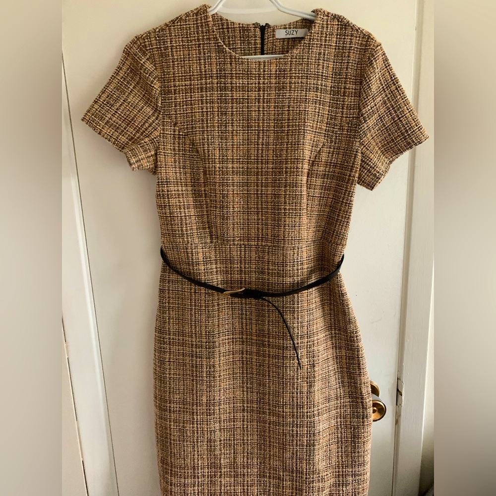 Suzy Shier boucle shift dress size medium